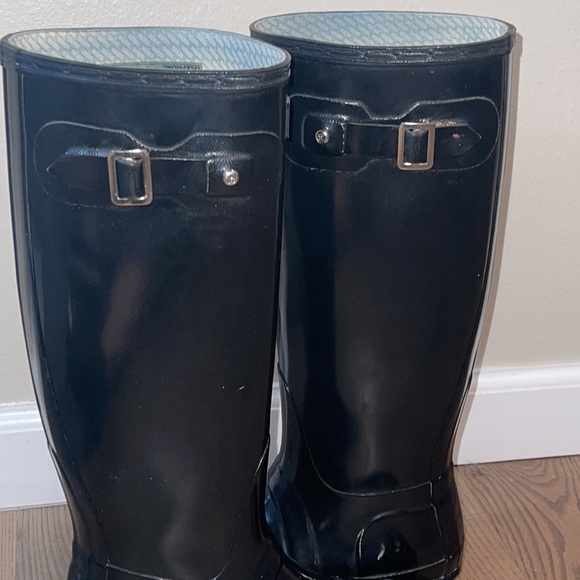 Hunter Women’s Original Adjustable Gloss Rain Boot Sz 6 - Picture 2 of 10